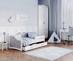 AJK Meble - Otroška postelja Lili T 1808 K - 80x180 cm