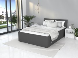 AJK Meble - Dvižna postelja Panama plus - 120x200 cm - siva