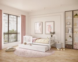 Postelja z dodatnim ležiščem Nemo P2 MDF - 80x160 cm 