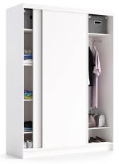 Garderobna omara z drsnimi vrati Denver - 160 cm
