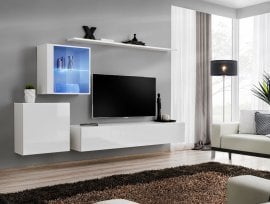 Dnevni TV regal Switch XV 250 cm LED - bel