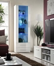 Vitrina Neo I LED - bela