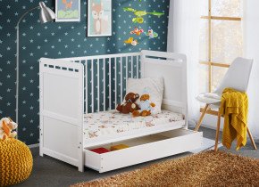 ASM Meble - Otroška postelja Tymek 60x120 s predalom + ležišče