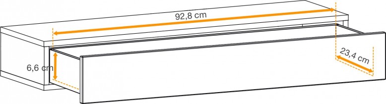 ASM Meble - Viseči predal Easy tip 05