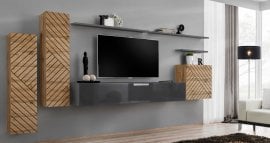 Dnevni regal TV Switch I - votan/grafit