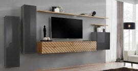 Dnevni regal TV Switch I - grafit/votan