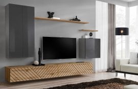 Dnevni regal TV Switch II - grafit/votan