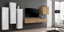 Dnevni regal TV Switch III - votan/bel