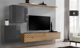 Dnevni regal TV Switch V - grafit/votan