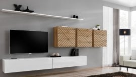 Dnevni regal TV Switch VII - bel/votan