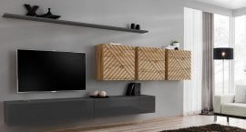 Dnevni regal TV Switch VII - grafit/votan