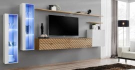 Dnevni regal TV Switch XI - votan/bel