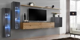 Dnevni regal TV Switch XI - grafit/votan