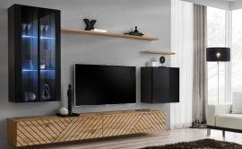 Dnevni regal TV Switch XII - ćrni/votan