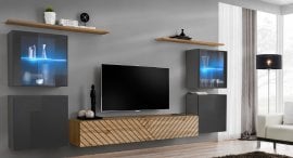 Dnevni regal TV Switch XIV - grafit/votan