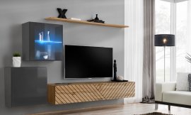 Dnevni regal TV Switch XV - grafit/votan