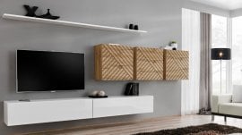 Dnevni regal TV Switch XVII - votan/bel