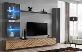 Dnevni regal TV Switch XVIII - grafit/votan