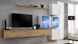 Dnevni regal TV Switch XIX - votan/bel