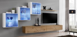 Dnevni regal TV Switch XX - votan/bel