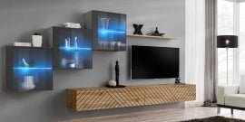 Dnevni regal TV Switch XX - grafit/votan