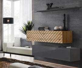 Komplet za dnevno sobo Switch II - votan/grafit