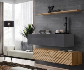 Komplet za dnevno sobo Switch II - grafit/votan