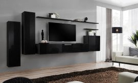 Dnevni TV regal Switch I 330 cm - črni