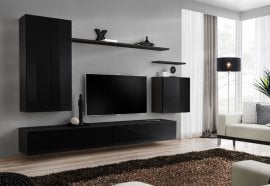 Dnevni TV regal Switch II 270 cm - črni