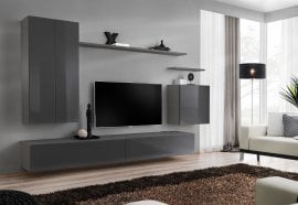 Dnevni TV regal Switch II 270 cm - grafit