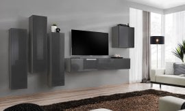 Dnevni TV regal Switch III 330 cm - grafit