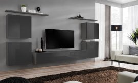 Dnevni TV regal Switch IV 320 cm - grafit