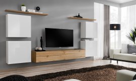 Dnevni TV regal Switch IV 320 cm - bel/votan