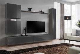 Dnevni TV regal Switch VIII 280 cm - grafit