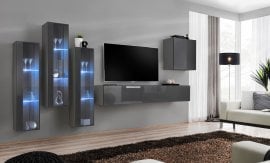 Dnevni TV regal Switch XIII 330 cm LED - grafit