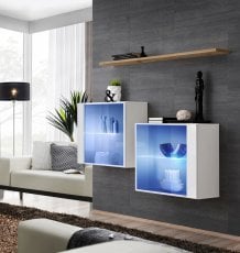 Komplet za dnevno sobo Switch SB III LED - bel/votan
