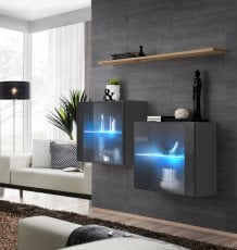 Komplet za dnevno sobo Switch SB III LED - grafit/votan