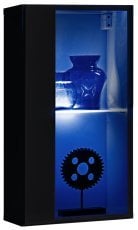 Viseča omarica Switch WW 4 LED - črna