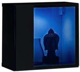 Viseča omarica Switch WW 5 LED - črn