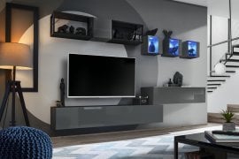 Dnevni TV regal Switch Met III - grafit
