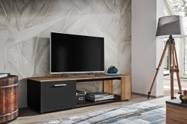 TV komoda Maze I - črni/votan