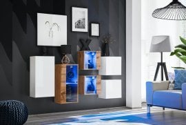 Komplet za dnevno sobo Switch SB IV LED - bel/votan