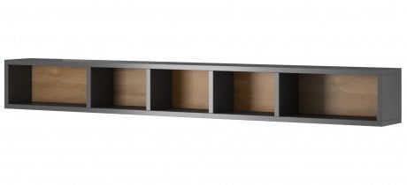 Polica Toledo - antracit/grandson hrast - 24JKDW02