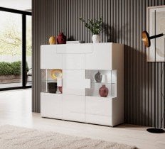 Helvetia meble - Komoda Toledo 4 - bela - 2498DW46