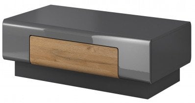 Klubska miza Toledo - antracit/grandson hrast - 24JKDW99