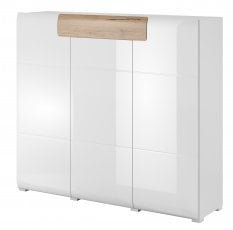 Komoda Toledo - bela/san remo hrast - 2494DW76