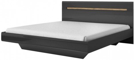 Postelja Hektor 160x200 cm - Siva - 24Z2AJ31