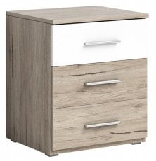 Nočna omarica Beta - san remo/bela - 22AE1622