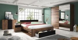 Spalnica Beta - hrast/črna