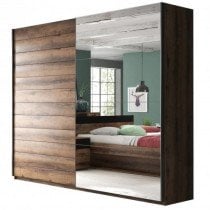 Garderobna omara Beta - hrast/črna - 22ZB1676